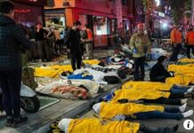 Sebanyak 153 Korban Tewas Tragedi Hallowen Korea Berjejer di Trotoar, Dua WNI Luka Ringan