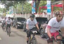 Tim Sepeda Jelajah Negeri HPSN 2023 Singgah di Indramayu Bawa Pesan Bijak Bersampah