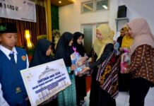 Memberikan Keceriaan dan Berbagi Rezeki, PWP RU VI Balongan Santuni 150 Anak Yatim
