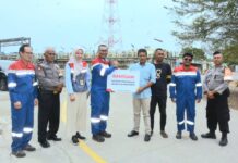 Bantu Betonisasi Jalan Desa Kiarasari, Subang, Pertamina RU VI Balongan Gelontorkan Dana Rp 675 Juta