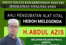 PENGOBATAN ALAT VITAL BANDUNG H.ABDUL AZIS RESMI PUSAT PEMBESAR KEJANTANAN HUBUNGI 0852 1712 3567
