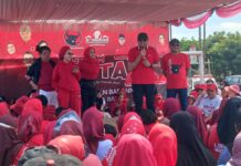 Mempererat Silaturohim dengan Masyarakat, PDIP Gelar Senam Sicita di Sudimampir Lor