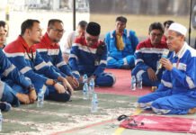 Mohon Keberkahan dan Keselamatan, Kilang Pertamina Balongan Doa Bersama dan Beri Santunan Anak Yatim