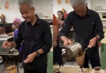 Capres Ganjar Pranowo Mendadak Jadi Barista Kedai Kopi Chong Bie, Asahan Sumatera Utara