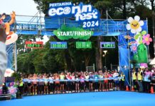 Perwira dan Mitra Binaan Kilang Balongan bersinergi Kurangi Emisi Karbon di Pertamina Eco RunFest 2024